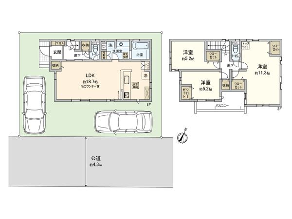 さいたま市桜区大字白鍬 間取図(平面図)