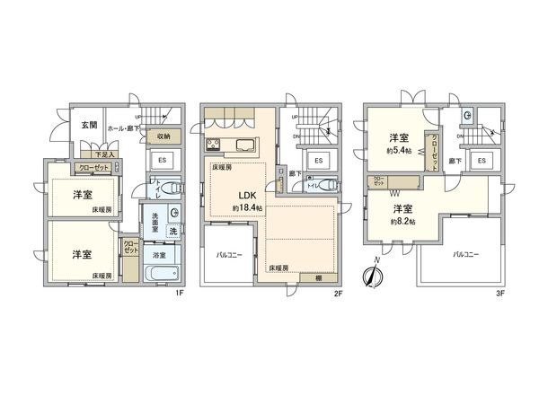 さいたま市中央区下落合7丁目 間取図(平面図)