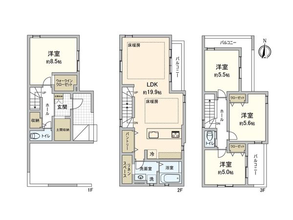 さいたま市中央区下落合7丁目 間取図(平面図)