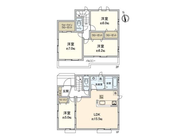 さいたま市桜区大字白鍬 間取図(平面図) 間取図(平面図)