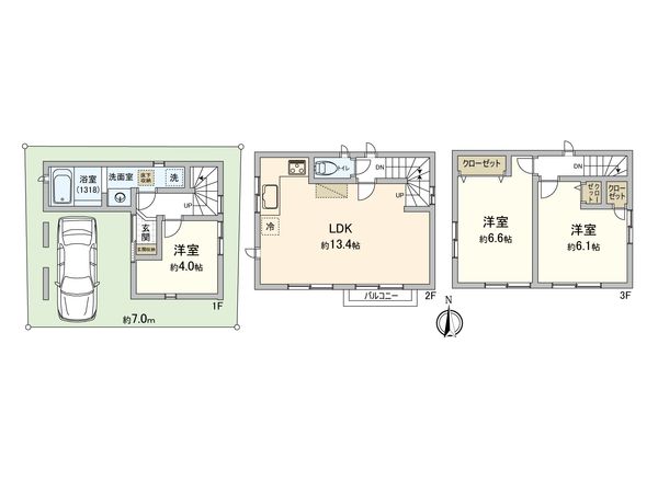 さいたま市中央区新中里2丁目 間取図(平面図)