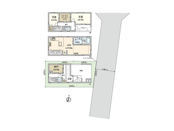 さいたま市中央区鈴谷5丁目 間取図(平面図)