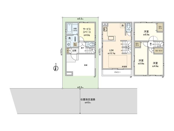 さいたま市中央区鈴谷4丁目 間取図(平面図) さいたま市中央区鈴谷4丁目 間取図(平面図)