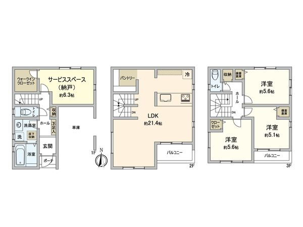 さいたま市中央区鈴谷5丁目 間取図(平面図) さいたま市中央区鈴谷5丁目 間取図(平面図)