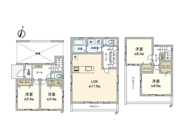 さいたま市中央区本町西3丁目 1号棟 間取図(平面図) さいたま市中央区本町西3丁目 1号棟 間取図(平面図)