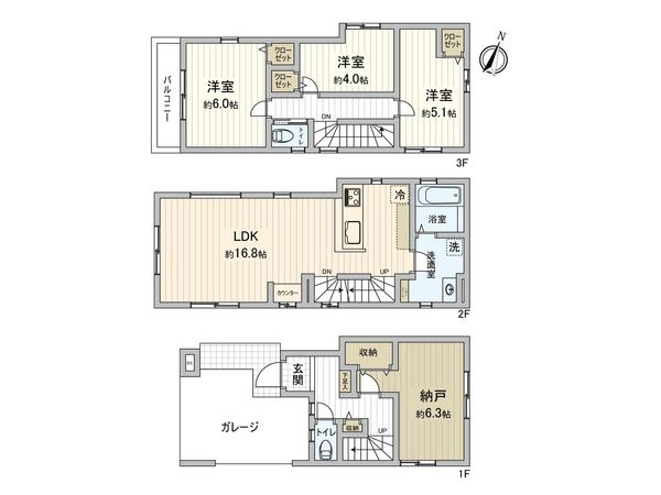 さいたま市中央区本町西1丁目 3号棟 間取図(平面図) さいたま市中央区本町西1丁目 3号棟 間取図(平面図)