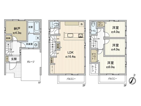 さいたま市中央区本町西1丁目 7号棟 間取図(平面図) さいたま市中央区本町西1丁目 7号棟 間取図(平面図)