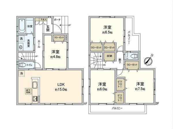 さいたま市桜区五関 間取図(平面図) さいたま市桜区五関 間取図(平面図)