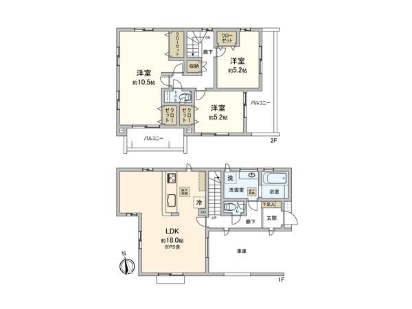 さいたま市桜区大字白鍬 7号棟 間取図(平面図) さいたま市桜区大字白鍬 7号棟 間取図(平面図)
