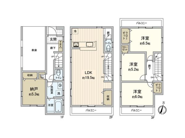 さいたま市浦和区木崎4丁目 間取図(平面図)