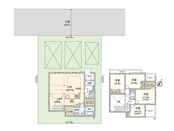 さいたま市浦和区大原2丁目 間取図(平面図)