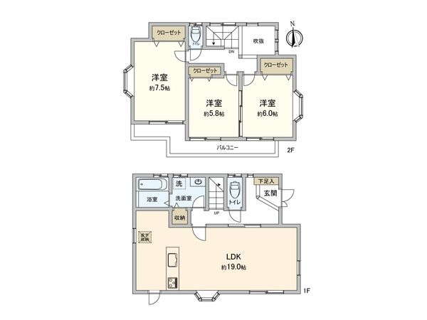 さいたま市桜区栄和5丁目 間取図(平面図) 間取図(平面図)