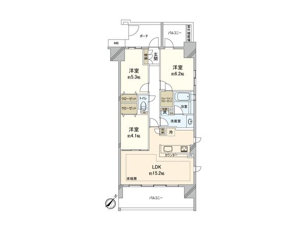 シュロスガーデンさいたま新都心 間取図(平面図) シュロスガーデンさいたま新都心 間取図(平面図)
