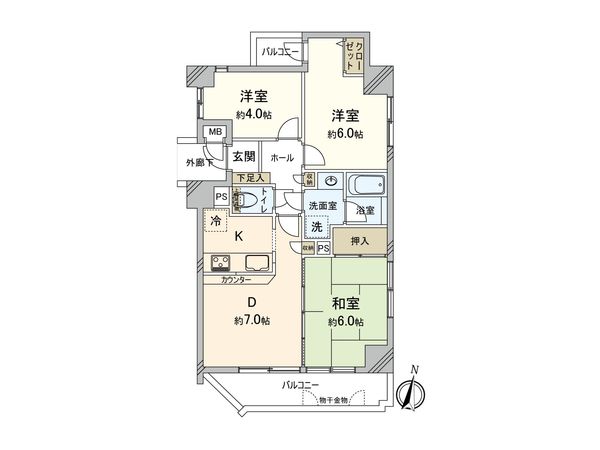 ダイヤモンドスクエア戸田公園 間取図(平面図) 間取図(平面図)
