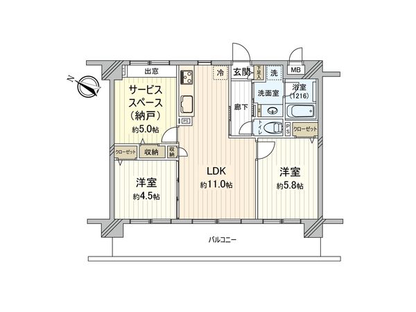 ライフピア与野ステーションサイド 間取図(平面図) ライフピア与野ステーションサイド 間取図(平面図)