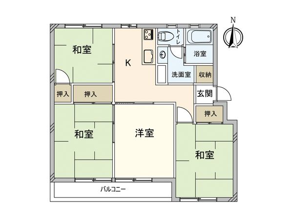 桶川ハイツ 間取図(平面図) 桶川ハイツ 間取図(平面図)