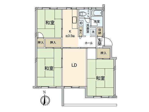 桶川ハイツ 間取図(平面図) 間取図(平面図)