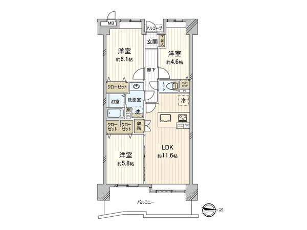パークスクエア浦和 間取図(平面図) 間取図(平面図)