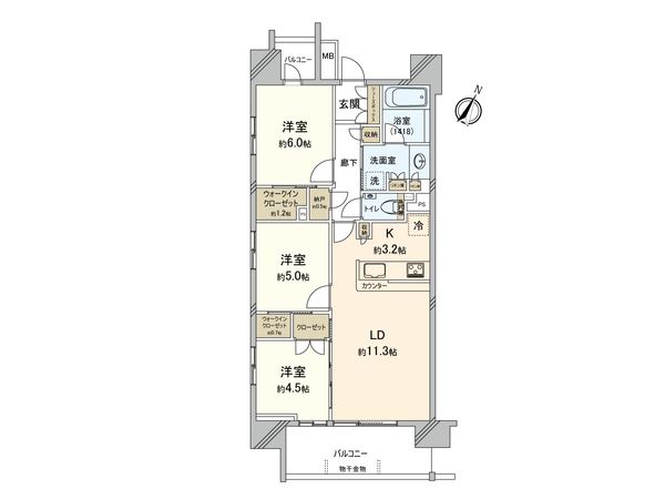 ザ・パークハウス大宮吉敷町 間取図(平面図) ザ・パークハウス大宮吉敷町 間取図(平面図)