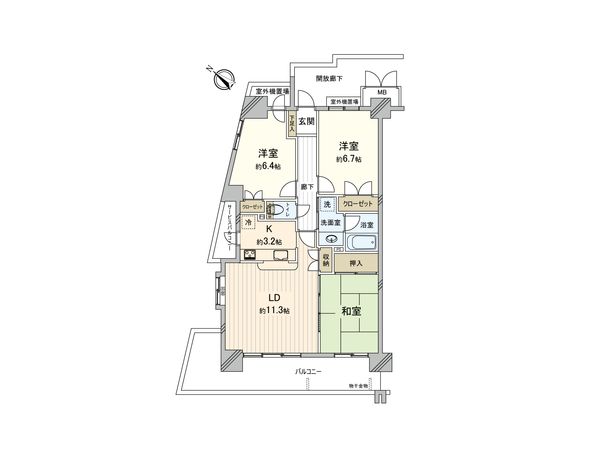 グランデュオ 北街区 間取図(平面図) 間取図(平面図)