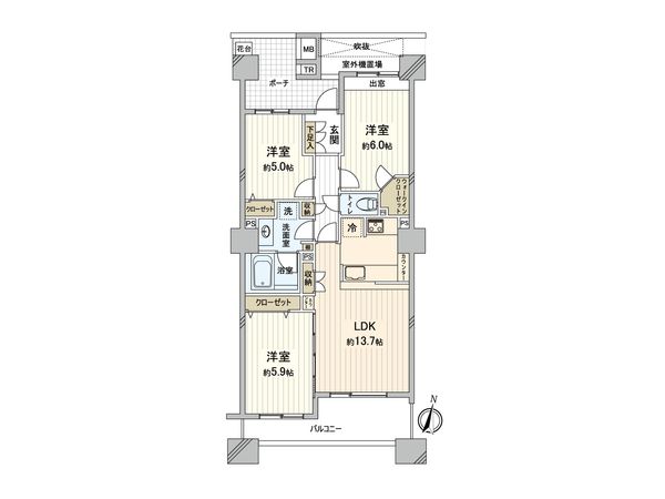 スカイレジデンシャルタワーズ ノースウイング 間取図(平面図) 間取図(平面図)