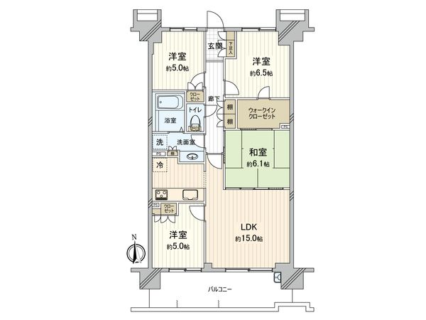 サクラディア サークルコート 間取図(平面図)
