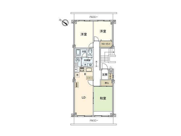 大宮平和台マンション A棟 間取図(平面図)