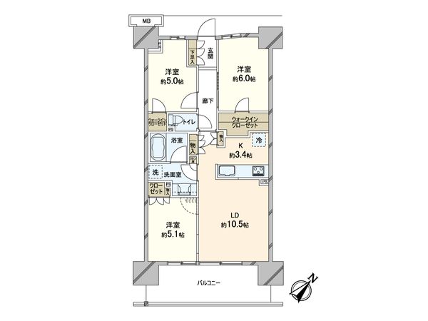 SHINTO CITY(シントシティ) H棟 間取図(平面図)
