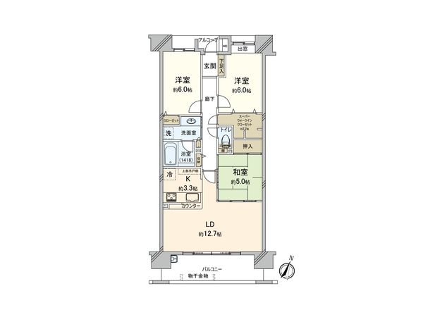 キララガーデン ガーデンコート 間取図(平面図)