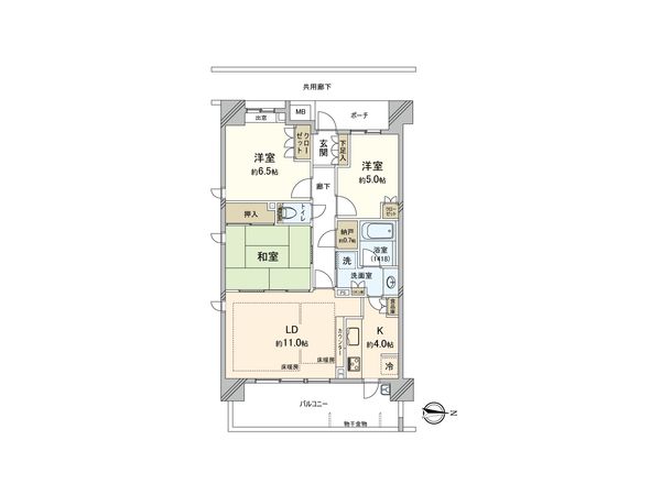 プラウド大宮日進 間取図(平面図) プラウド大宮日進 間取図(平面図)