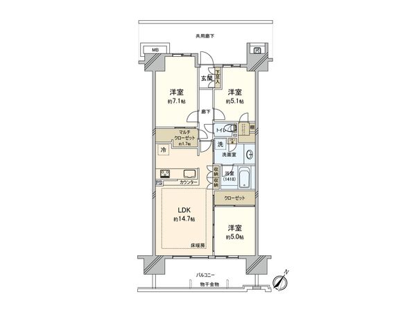 ザ・レジデンスさいたま新都心 間取図(平面図) ザ・レジデンスさいたま新都心 間取図(平面図)