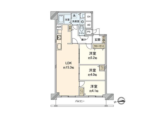コーシン王子マンション 間取図(平面図) コーシン王子マンション 間取図(平面図)