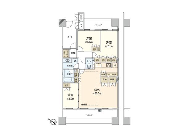 アリーナガーデン ガーデンハウス 間取図(平面図)