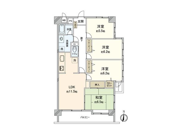 与野本町ローヤルコーポ 間取図(平面図) 与野本町ローヤルコーポ 間取図(平面図)
