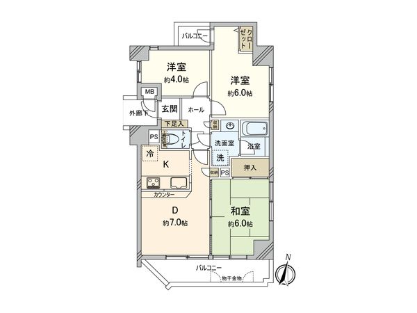 ダイヤモンドスクエア戸田公園 間取図(平面図)