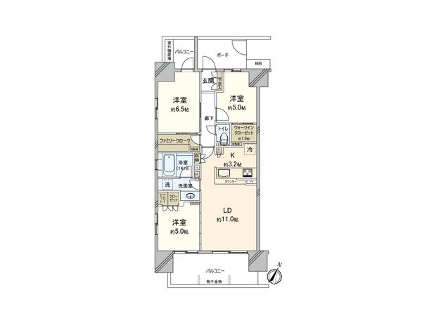 シュロスガーデンさいたま新都心 間取図(平面図) シュロスガーデンさいたま新都心 間取図(平面図)