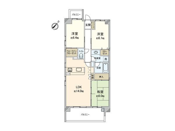 パークフロント新都心 間取図(平面図) パークフロント新都心 間取図(平面図)