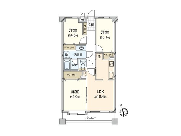 ラポート浦和 間取図(平面図) ラポート浦和 間取図(平面図)