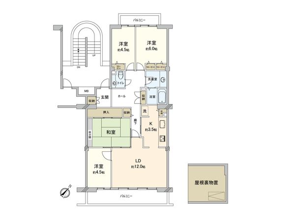 うらわイーストシティみずき街 2号棟 間取図(平面図)