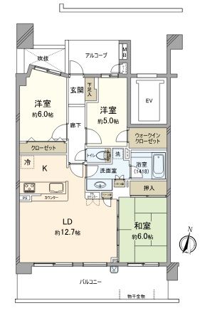ライフピア与野新中里 間取図(平面図) ライフピア与野新中里 間取図(平面図)