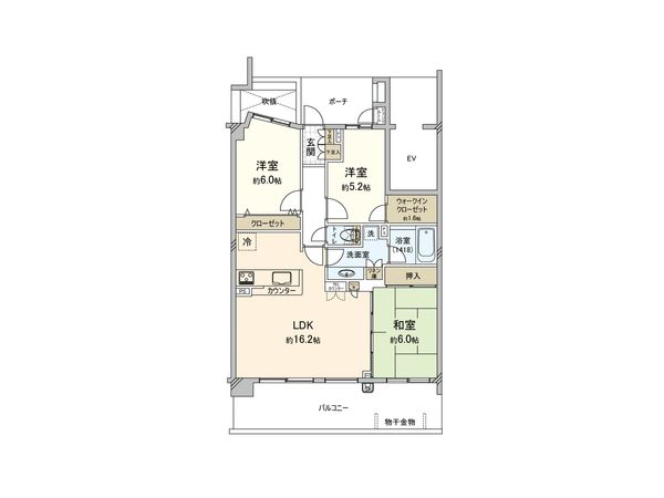 ライフピア与野新中里 間取図(平面図)