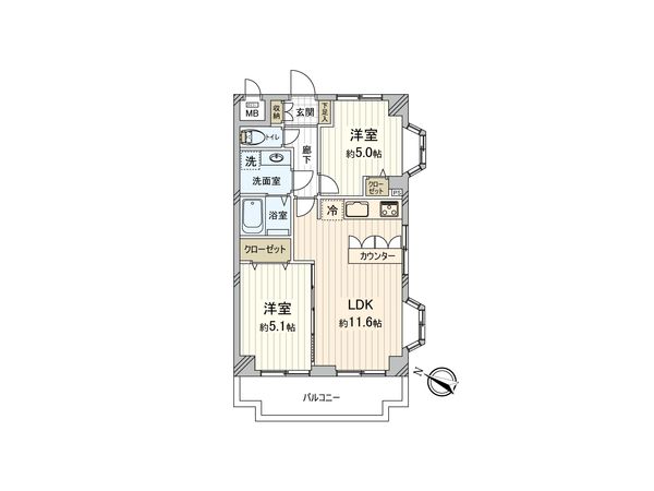 ライオンズマンション与野本町 間取図(平面図) 間取図(平面図)