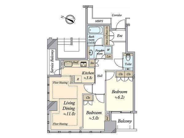 横浜ポートサイドプレイス 間取図(平面図)