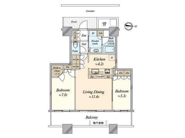 パークタワー横浜ステーションプレミア 間取図(平面図)