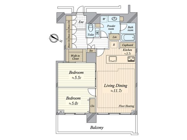 ザ・ヨコハマタワーズ タワーイースト 間取図(平面図)