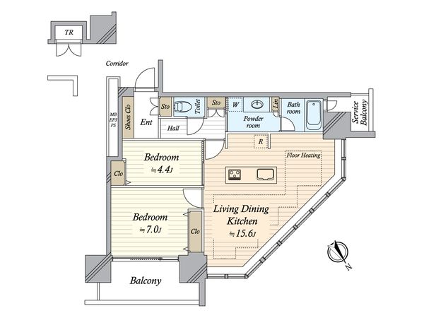 Brillia Grandeみなとみらい パークフロントタワー 間取図(平面図)