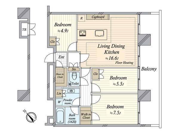 Brillia Grandeみなとみらい パークフロントタワー 間取図(平面図) Brillia Grandeみなとみらい パークフロントタワー 間取図(平面図)