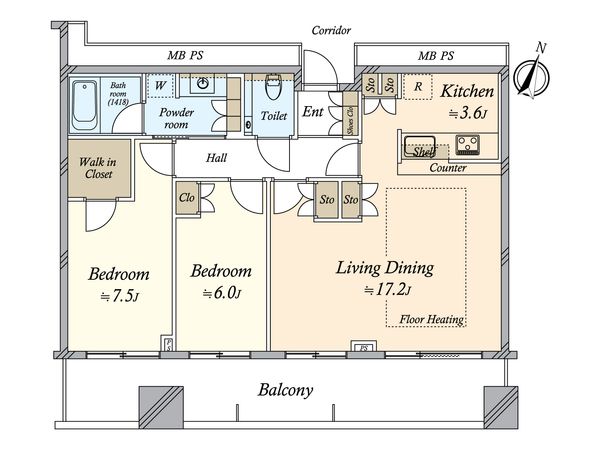 横浜ポートサイドプレイス 間取図(平面図)