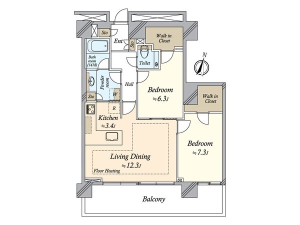 ザ・ヨコハマタワーズ タワーイースト 間取図(平面図)