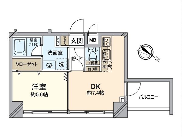 グリフィン横浜・桜木町伍番館 間取図(平面図) グリフィン横浜・桜木町伍番館 間取図(平面図)